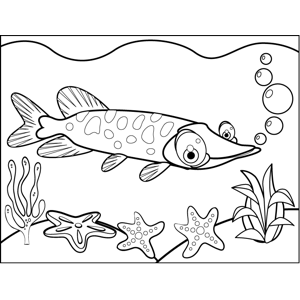 Fish with Spots coloring page