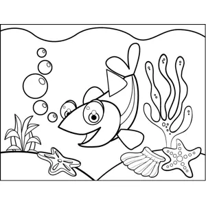 Friendly Fish coloring page