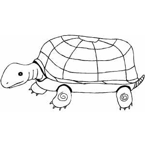 Marching Turtle coloring page