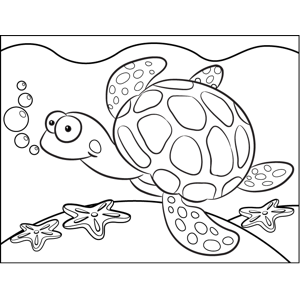 Spotted Turtle coloring page