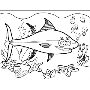 Tuna Bubbles coloring page