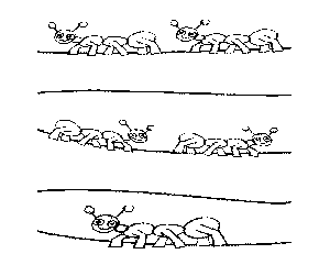 Ants Inside Ant Farm coloring page