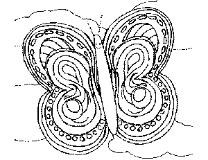 Friendly Butterfly coloring page