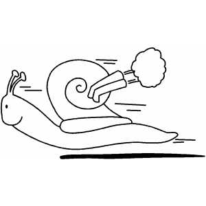 Reactive Snail coloring page