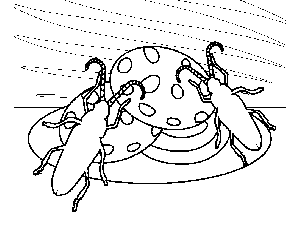 Roach on my Cookies coloring page
