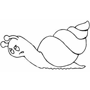 Severe Snail coloring page