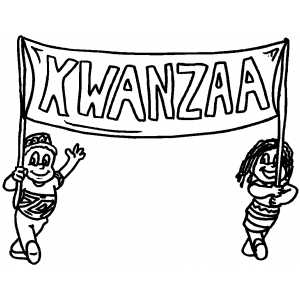 Kwanzaa coloring page