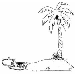 Deserted Island coloring page