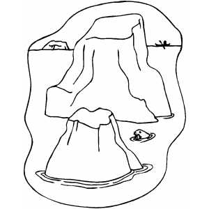 Iceberg coloring page