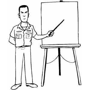 Severe Instructor coloring page