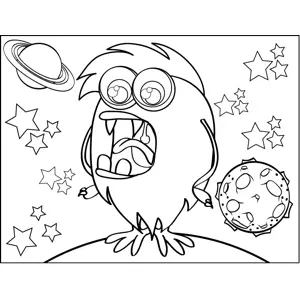 Bird Monster coloring page