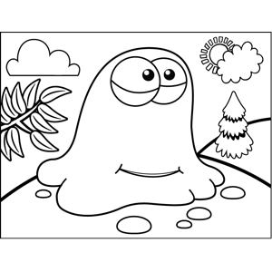 Jelly Monster coloring page