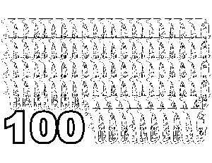 100 Trombones coloring page