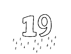 19 Number and Things Coloring Page