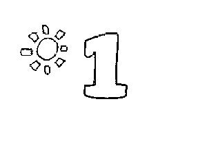 1 Number and Things Coloring Page