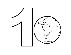 1 World coloring page