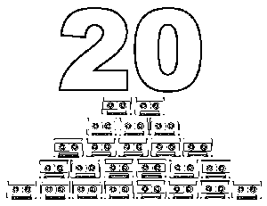20 Tapes coloring page