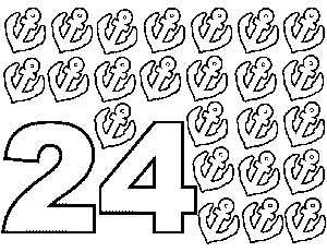 24 Anchors coloring page