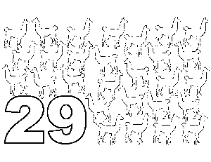 29 Lamas coloring page