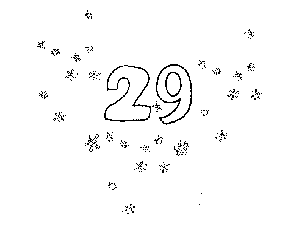 29 Number and Things Coloring Page