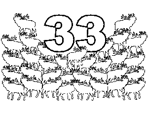 33 Singing Moose coloring page