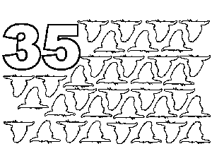 35 Bull Horns coloring page