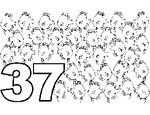 37 Fish coloring page