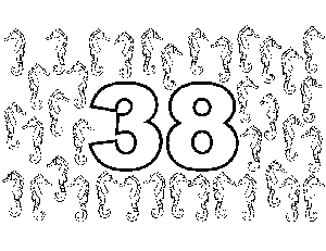 38 Sea Horses coloring page