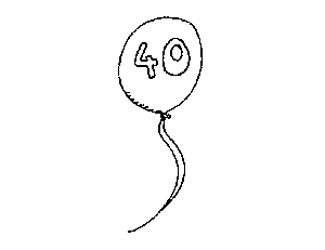 40 Number and Things Coloring Page