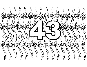 43 Squids coloring page