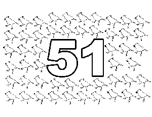 51 Little Birds coloring page