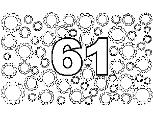61 Sun Flowers coloring page