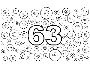 63 Buttons coloring page