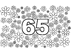 65 Daisies coloring page