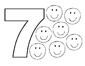 7 Smiles coloring page