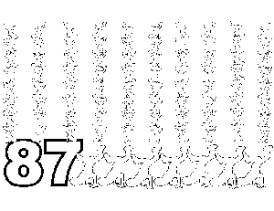 87 Handstands coloring page