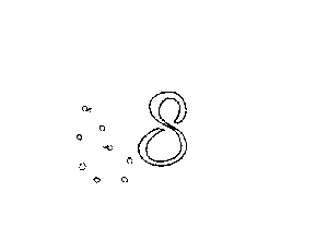 8 Number and Things Coloring Page