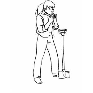 Prospector coloring page
