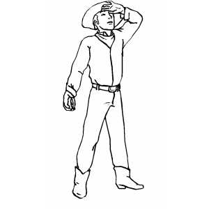 Prospector With Gold coloring page