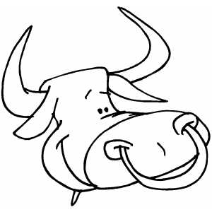Bull Head coloring page