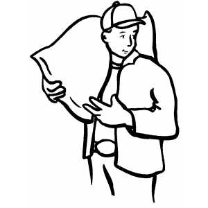 Carrying Sack coloring page