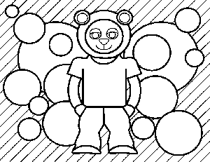 Bear Kid coloring page