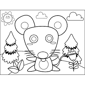 Big Mouse coloring page