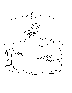 Fishes Coloring Page