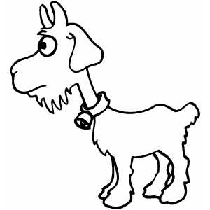 Goat With Bell coloring page