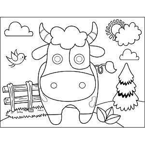 Moo Cow coloring page