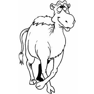 Relaxed Camel coloring page