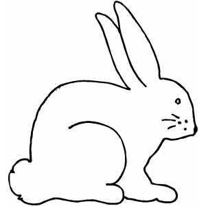 Serious Rabbit coloring page