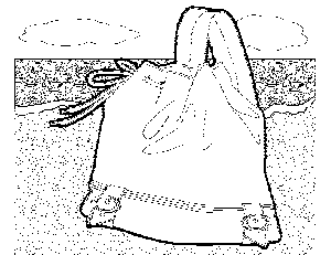 Beach Bag on the Beach coloring page