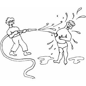 Hosing Off coloring page